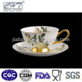 Super white porcelain tea cup ,coffee cup with elegant design